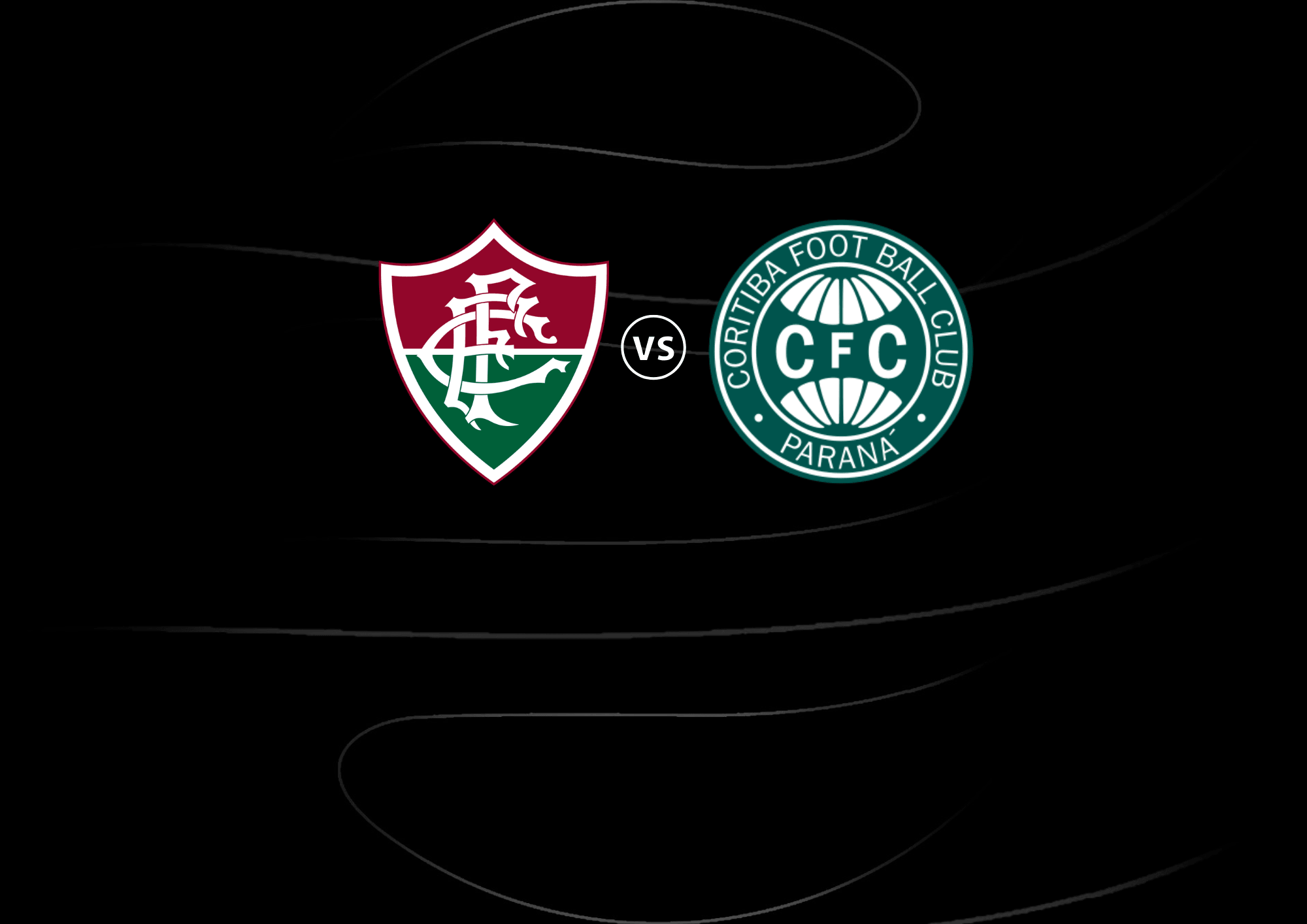 Escudos do Fluminense e do Coritiba lado a lado – Fluminense x Coritiba
